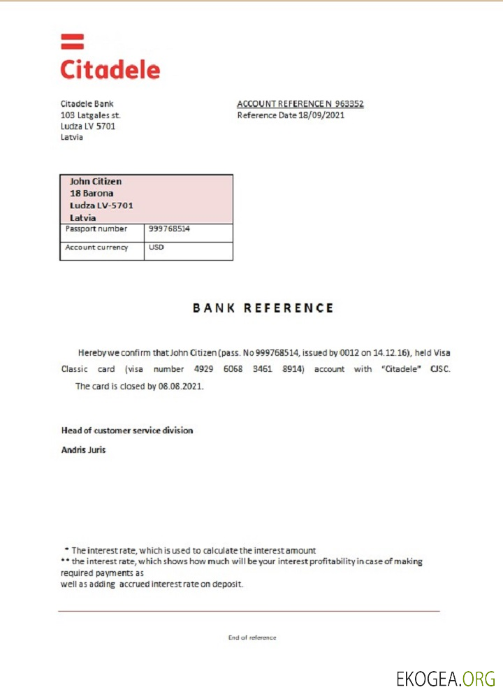 Lettonie , Citadele bank , closure référence